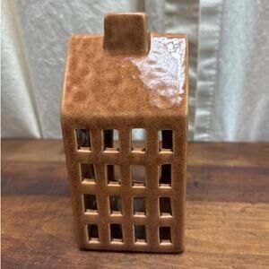 Eight Mood Sweden Handmade Ceramic House Tealight Votive Candle Holder Decor